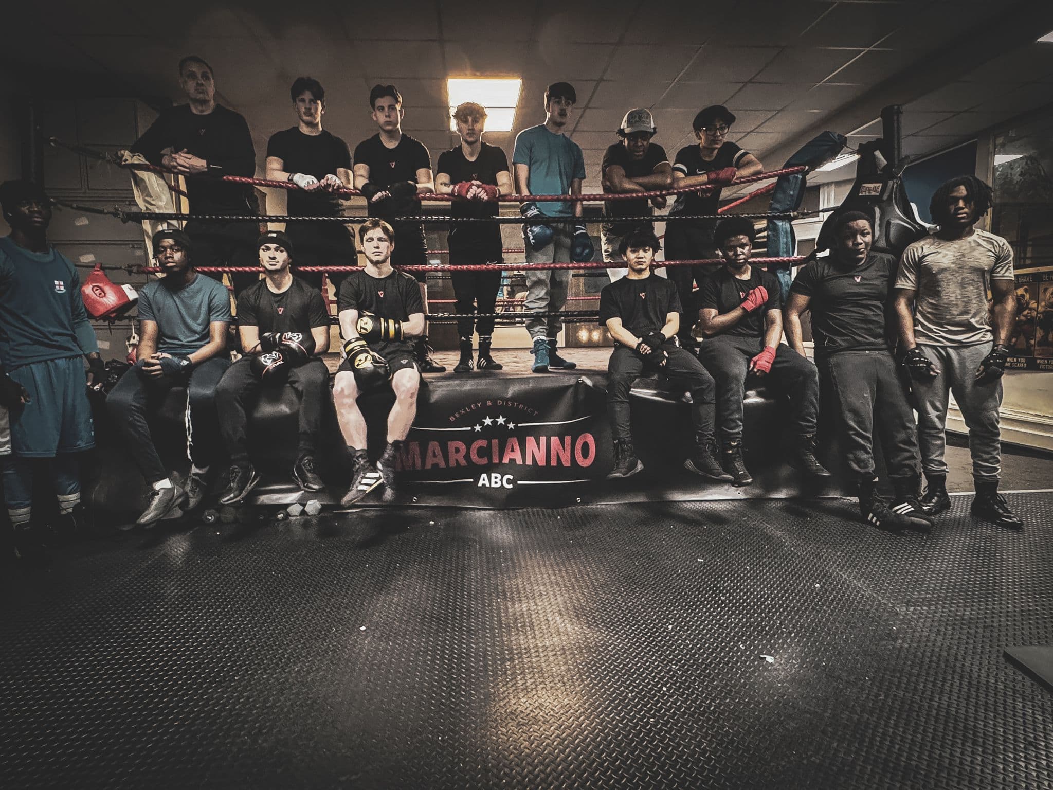 Senior boxing team at Marcianno ABC